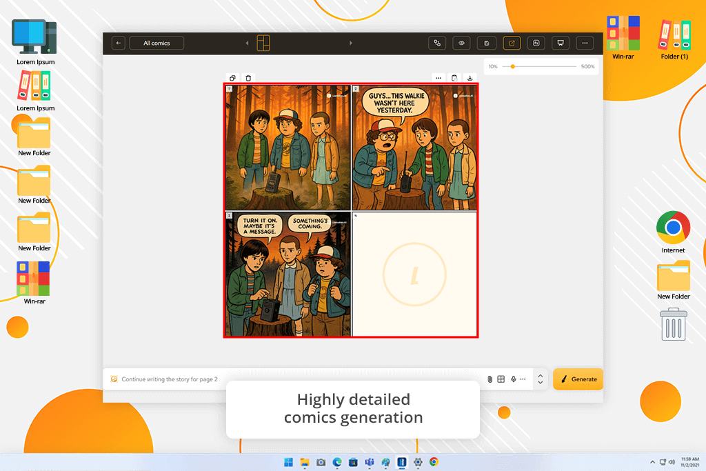 llamagen ai comic generator