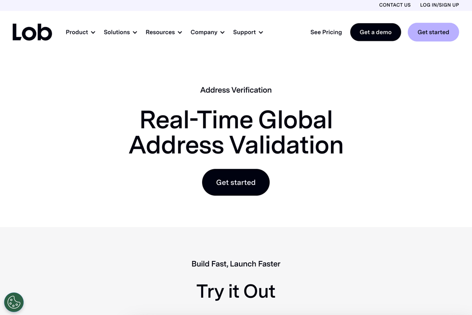 lob address verification tool interface