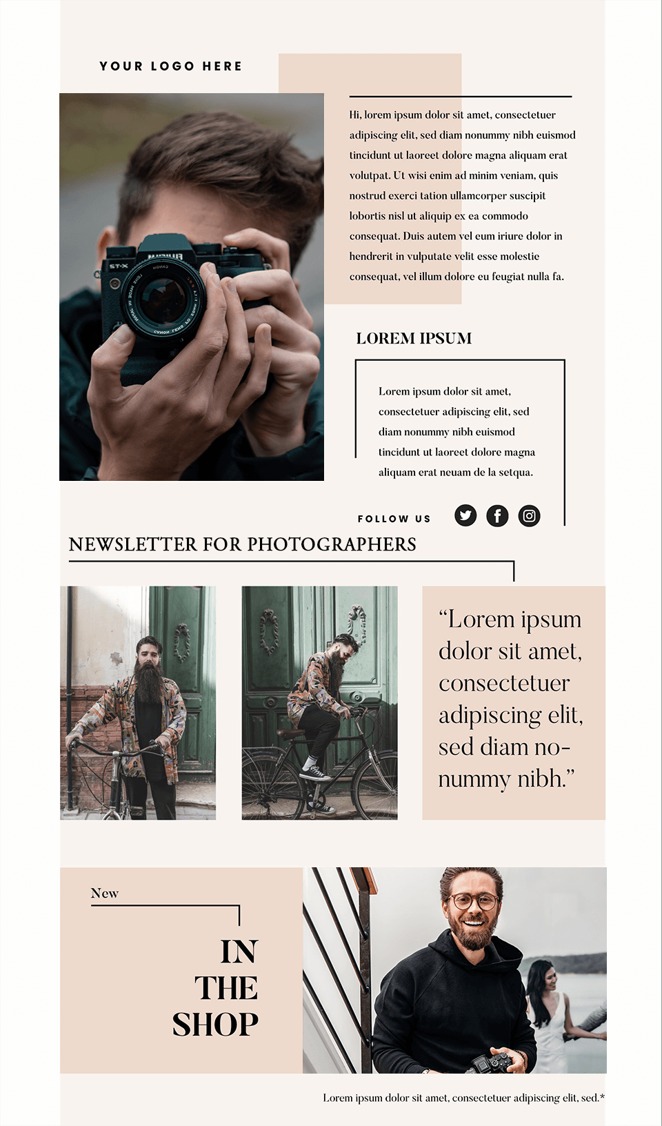 location spotlight newsletter idea for photographers