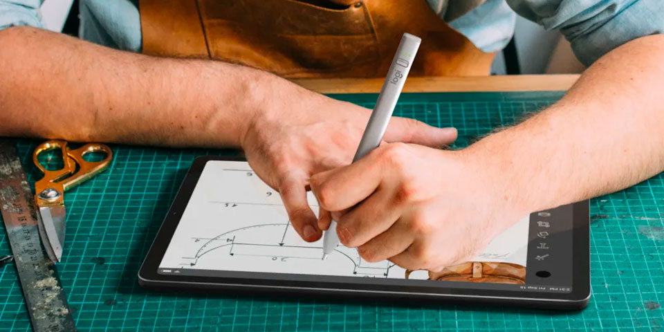 logitech crayon digital pencil stylus for drawing example