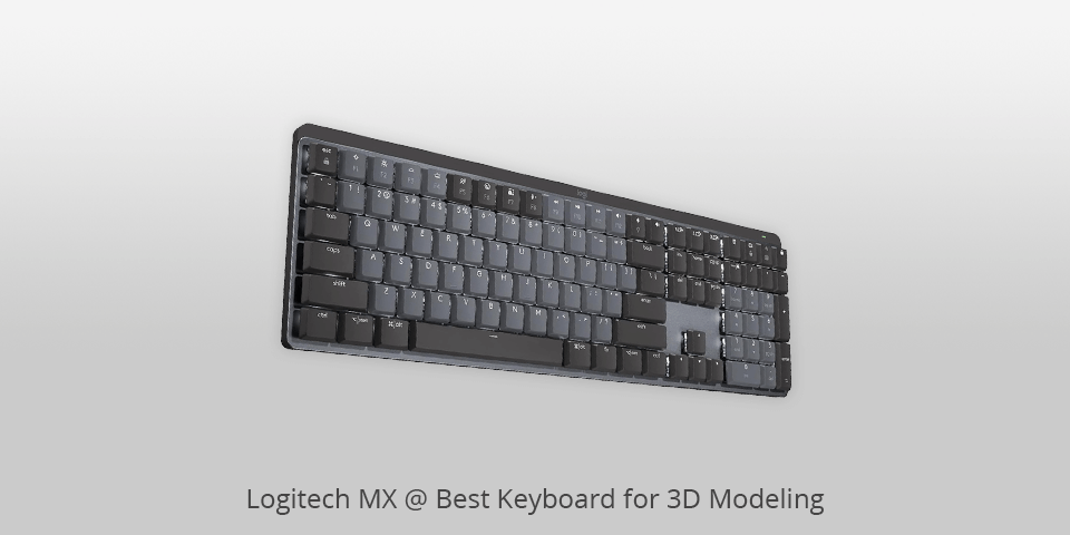 logitech mx mechanical keyboard for 3d modeling