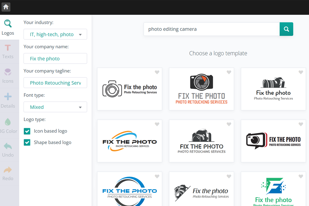 logogenie logo design app