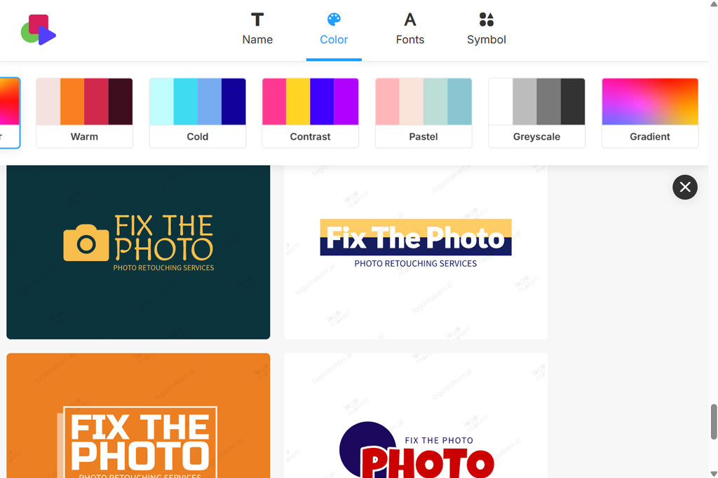 logomakerr ai logo generator