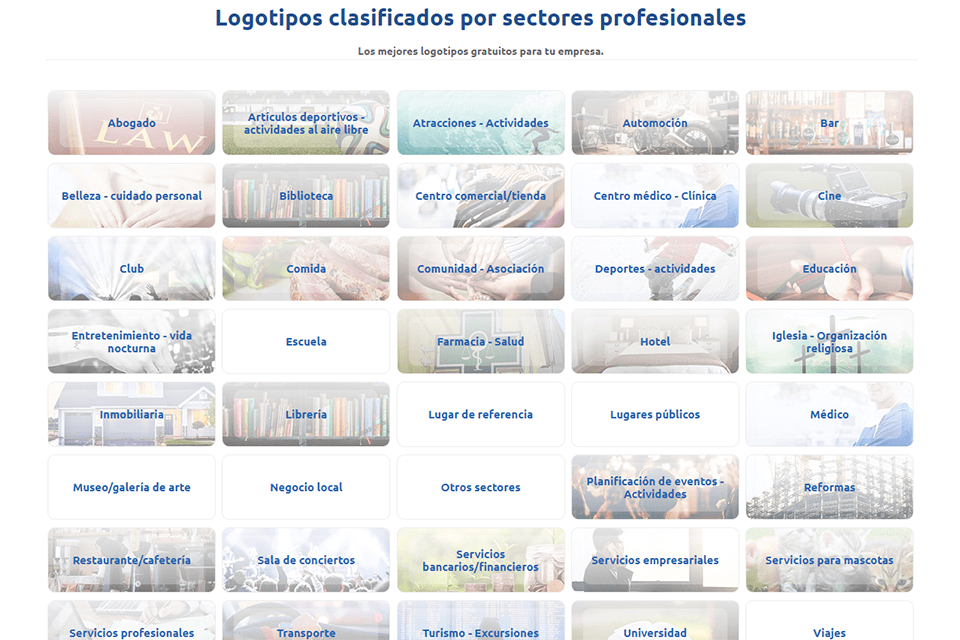 función de búsqueda de la industria de logosea