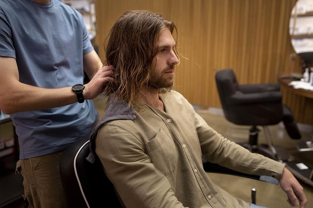 long hair hairstyle men