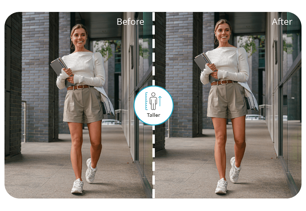 look taller in photos cover