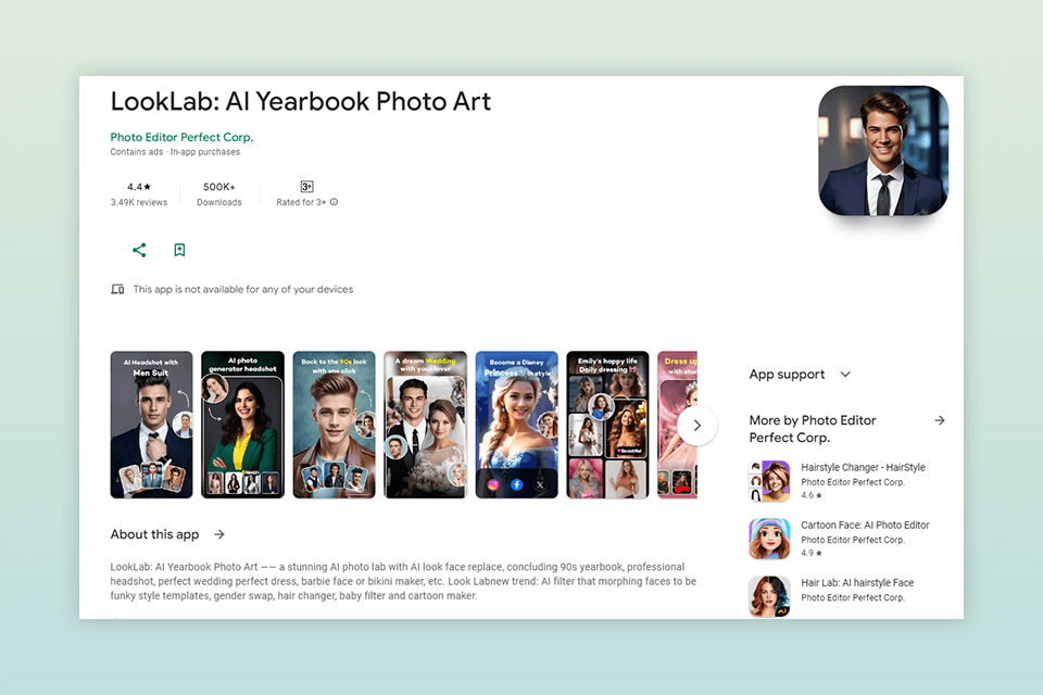looklab ai yearbook photos app