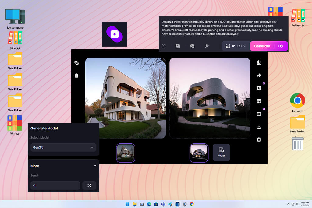 lookx ai architecture generator
