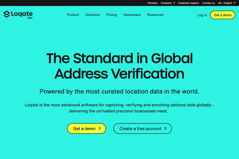 loqate address verification tool interface