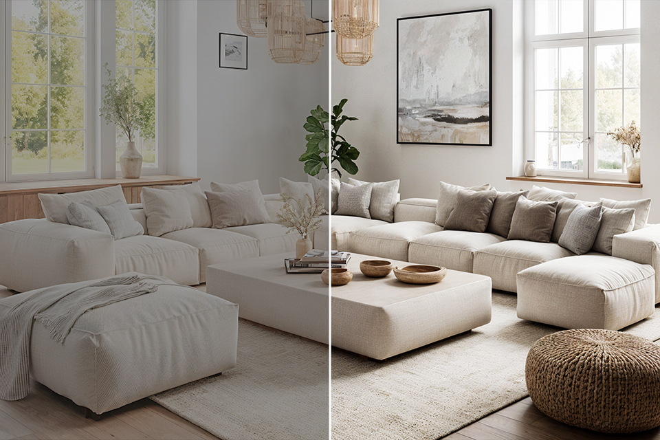 low contrast vs high contrast comparison