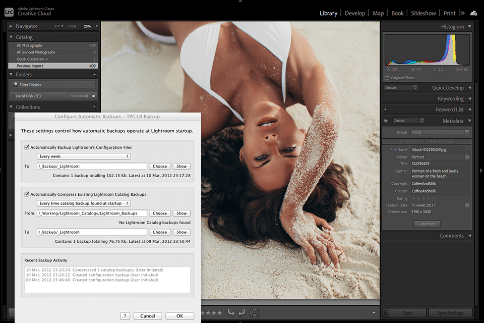 lr backup lightroom plugin