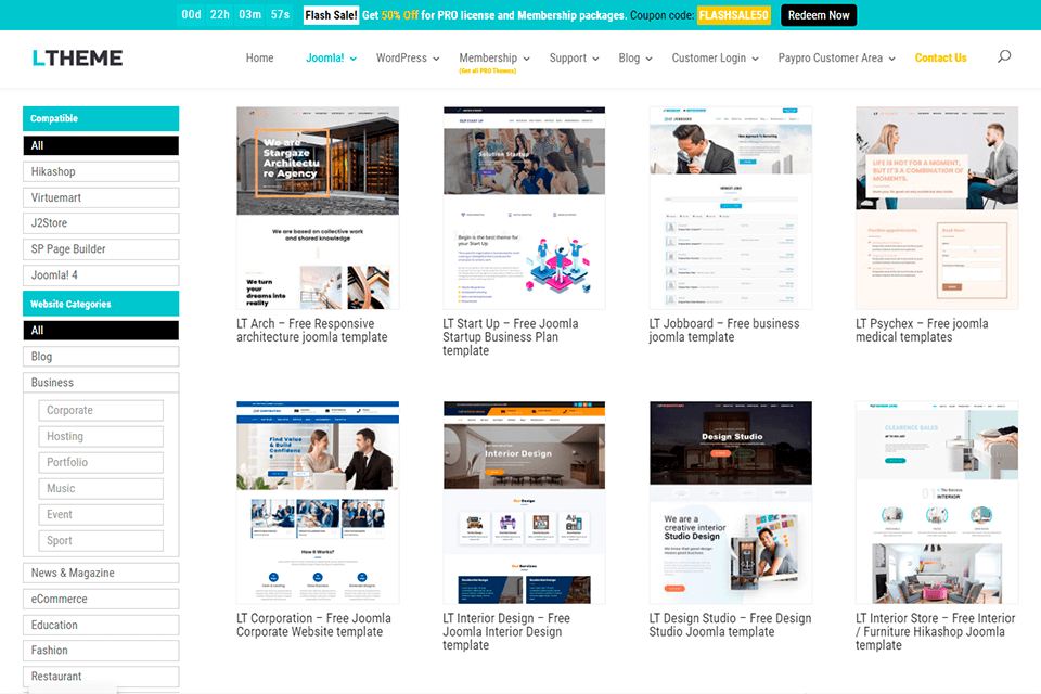 ltheme joomla templates