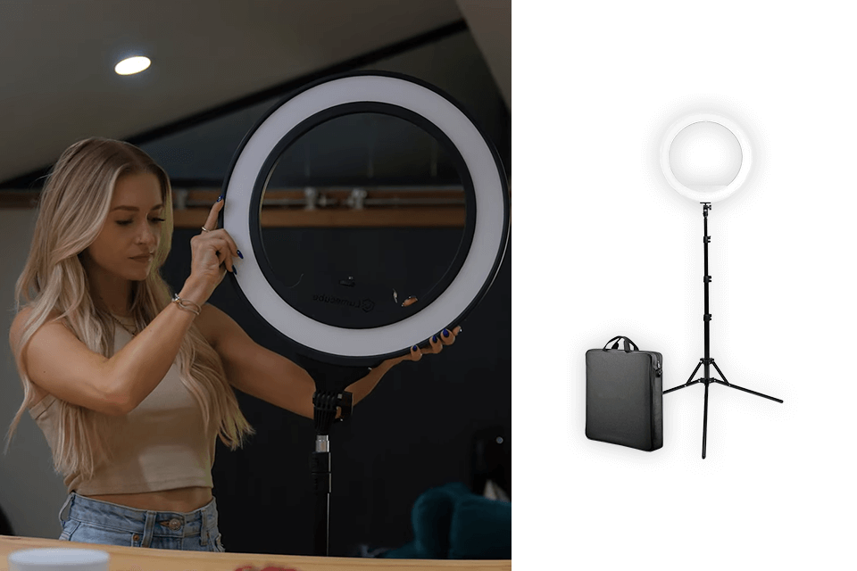 lume cube cordless ring light for tiktok lifestyle
