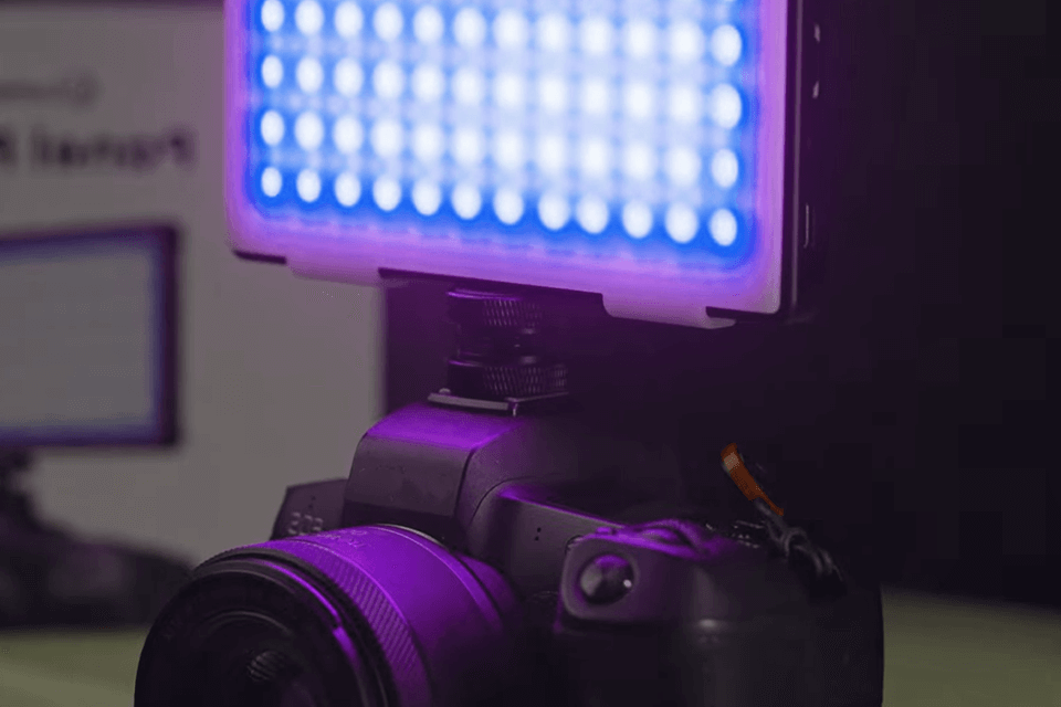 lume cube panel pro 2.0 rgb video led light lifestyle