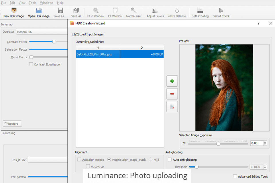 luminance photo uploading