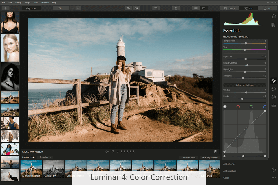 تصحيحات لون لومينار 4