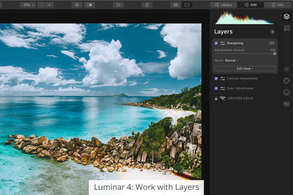 luminar 4 طبقات