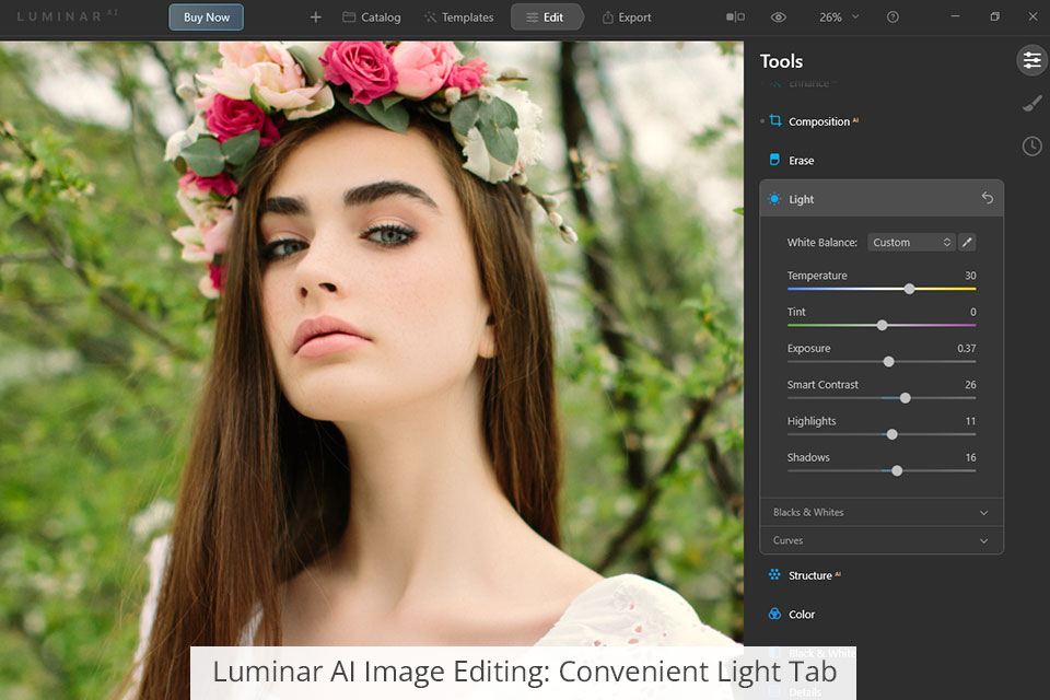 luminar تحرير ai