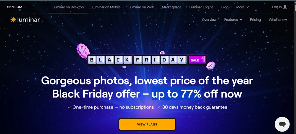 luminar black friday