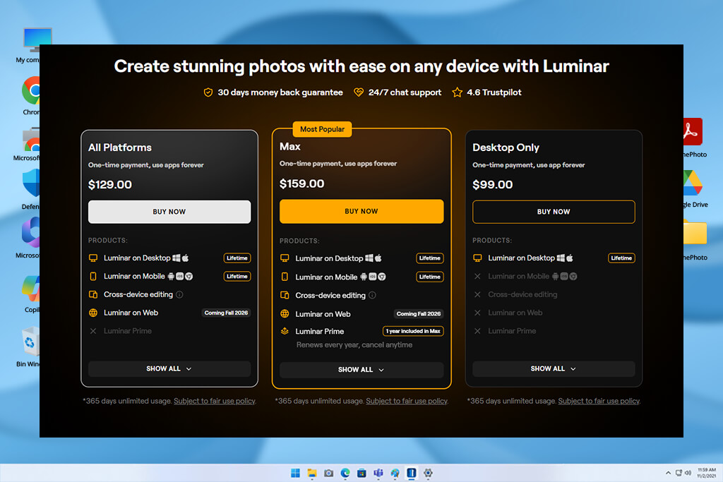 luminar discounts pricing