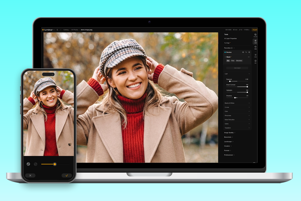 luminar mobile cross device editing