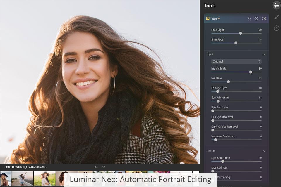 luminar neo automatic portrait editing