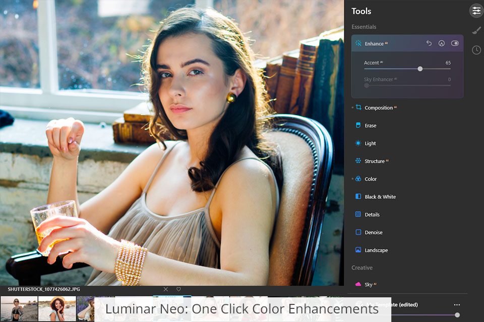 luminar neo color correction