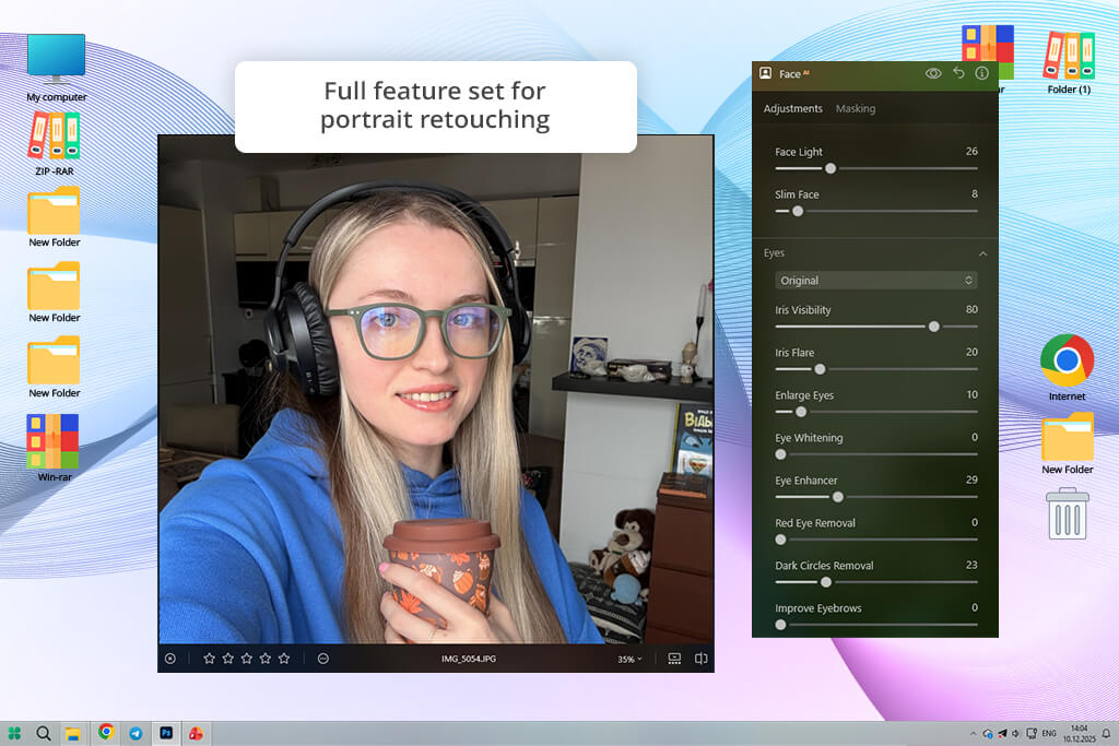 luminar neo retouching features