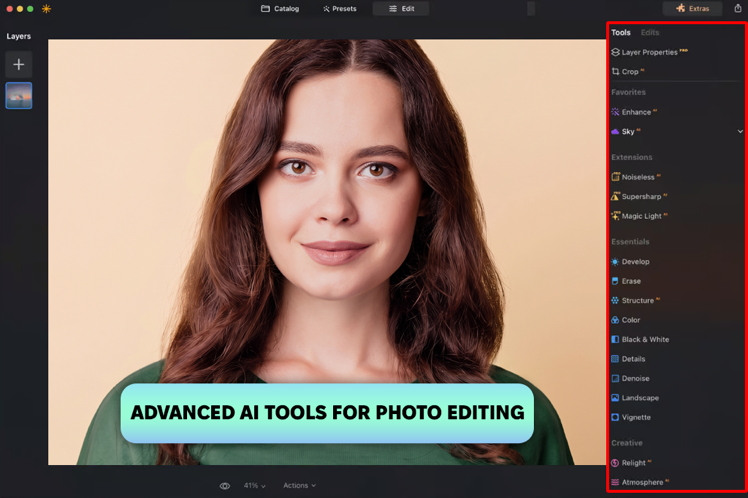 luminar interface