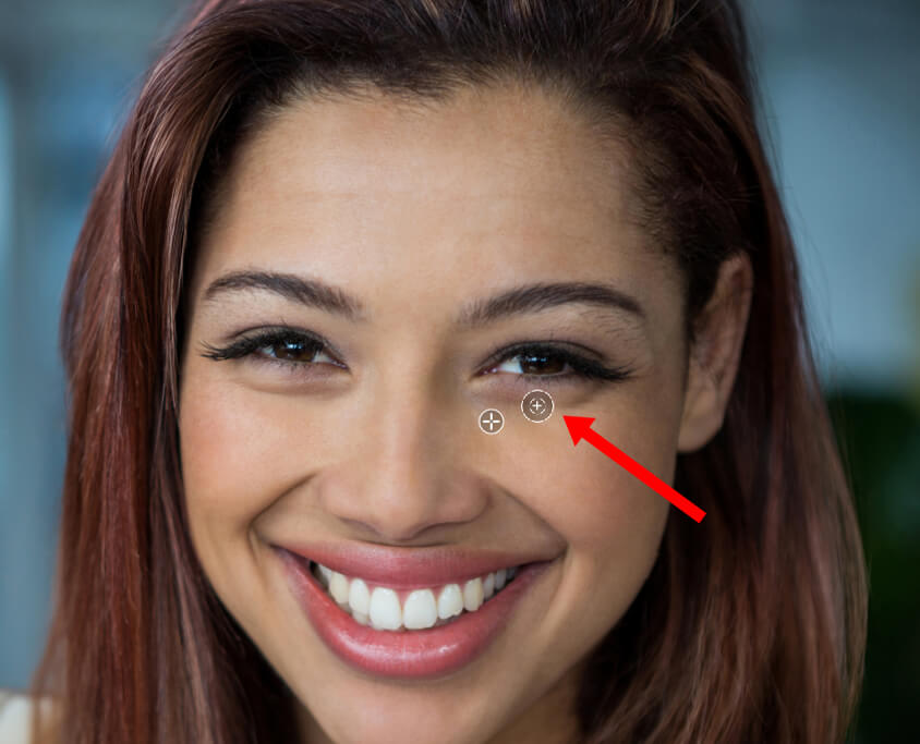 luminar neo tutorial to remove dark circles under eyes blend over