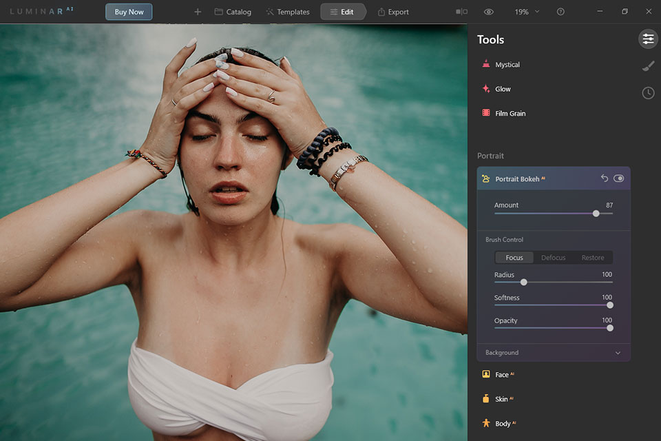 luminar on1 photo raw alternative interface