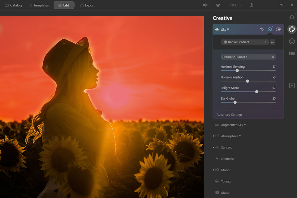 luminar paint mask color setting