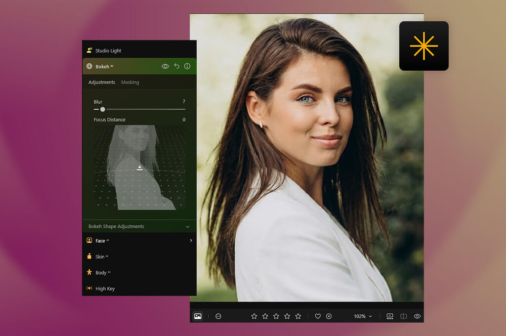 luminar portrait editing