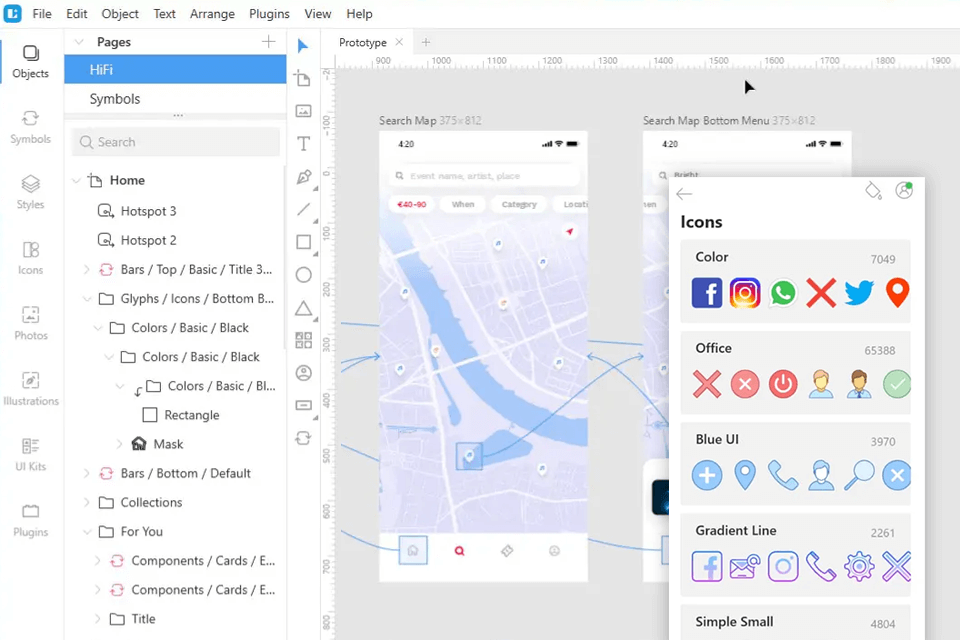 lunacy figma alternative interface