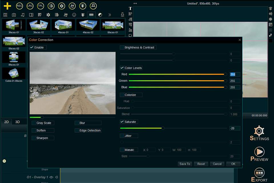 lyric video maker video modes