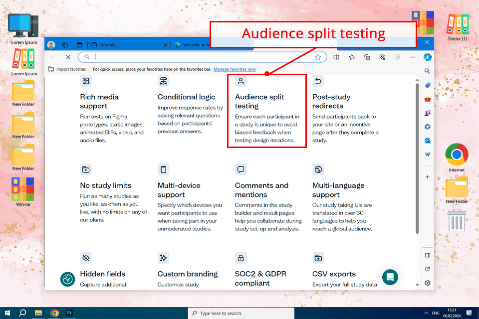 lyssna user research software interface