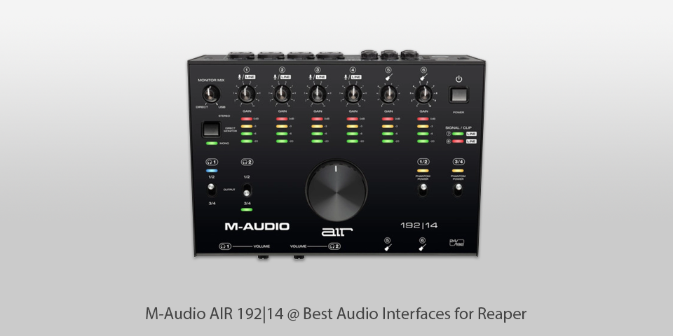 m-audio air 192|14 audio interface for reaper