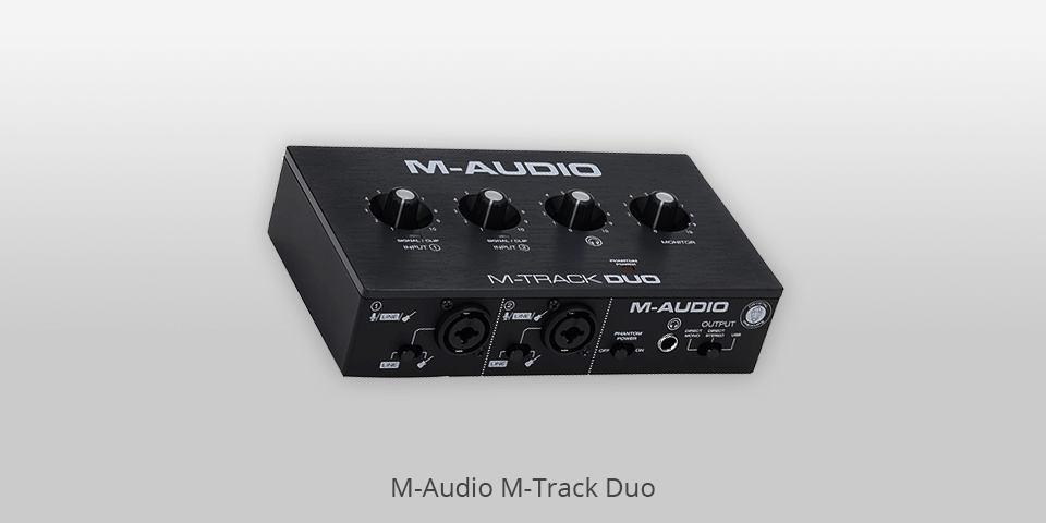 m-audio m-track duo audio interfaces for ableton