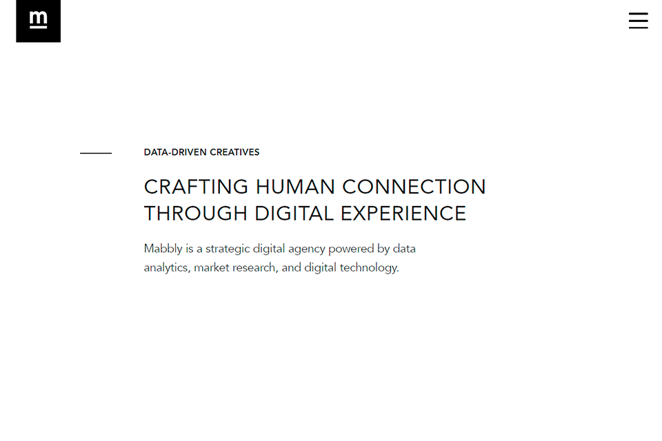 mabbly digital agency interface