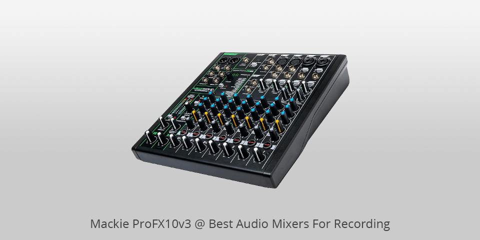 mackie profx10v3 audio mixer for recording