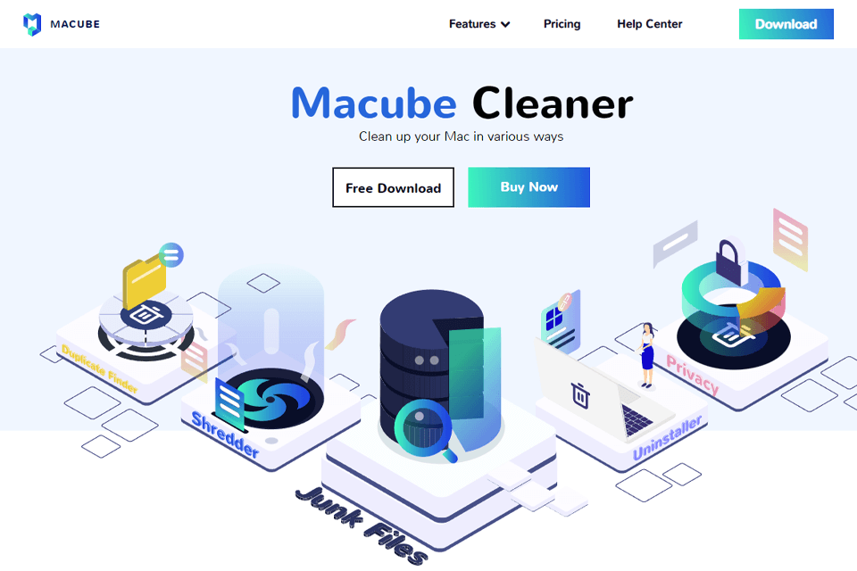 macube cleaner interface