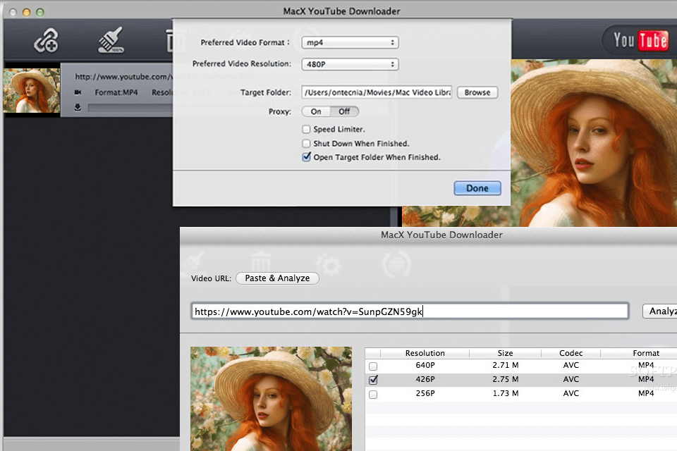 macx free youtube downloader interface