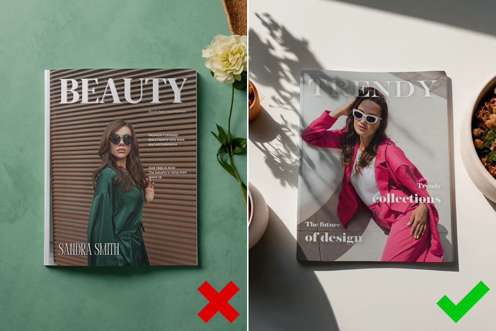 magazine mockup comparison