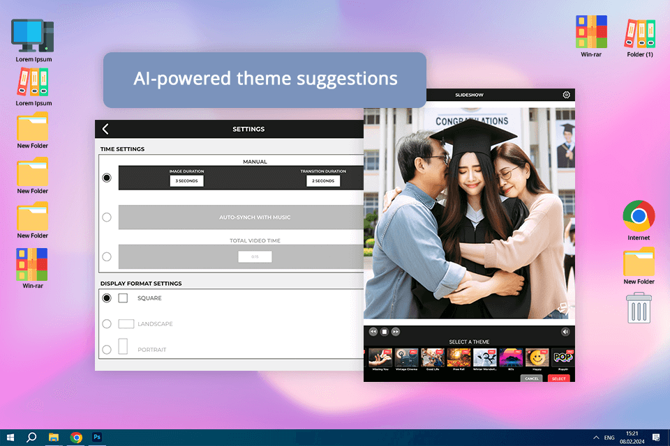 magic graduation slideshow maker