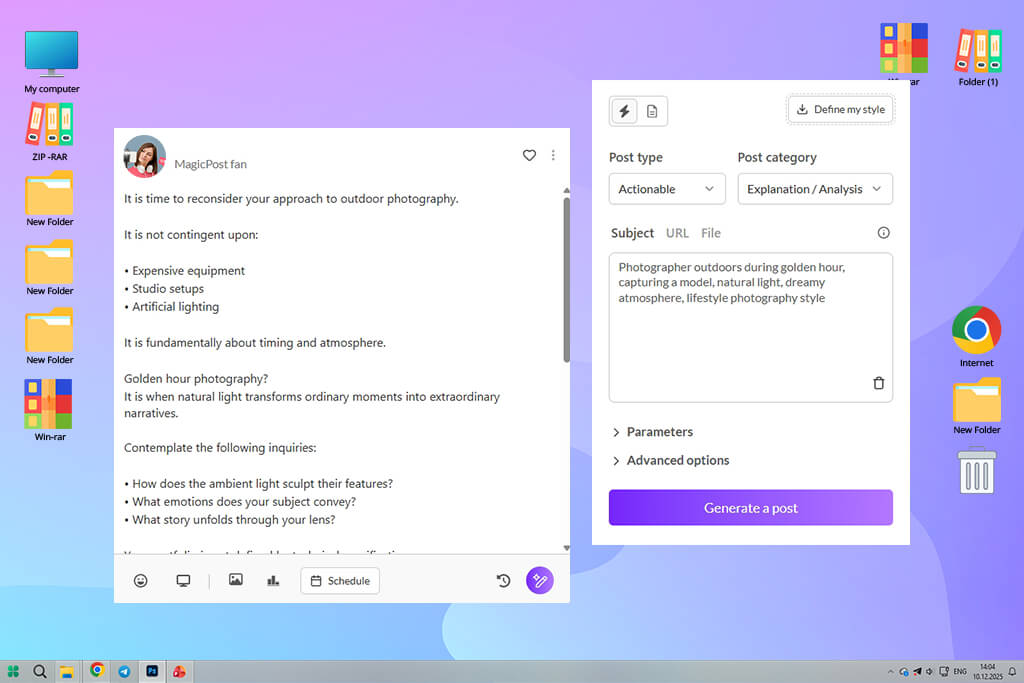 magicpost ai post generator