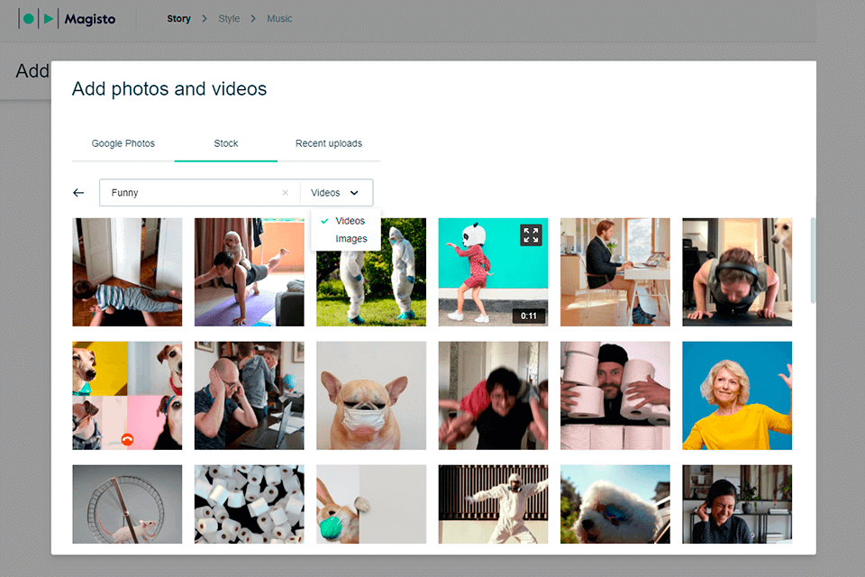 برنامج تحرير الفيديو magisto لواجهة الأطفال