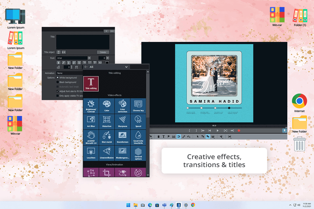 magix software interface