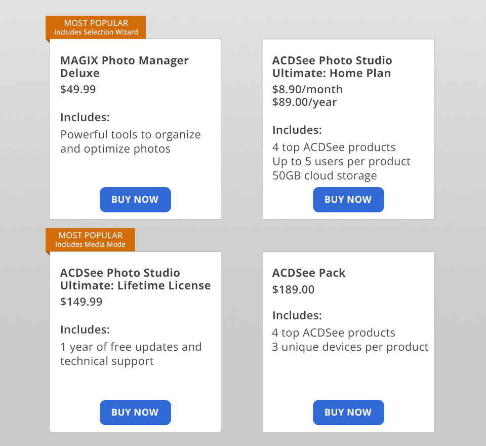 magix photo manager vs acdsee battle price