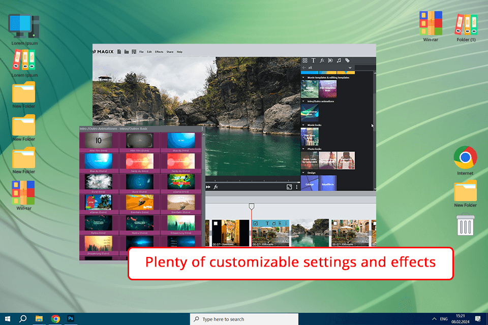 magix photostory deluxe screen