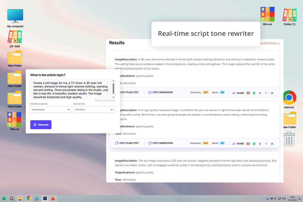генератор новин mailmodo зі штучним інтелектом